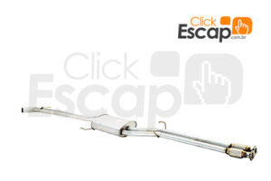 SILENCIOSO INTERMEDIARIO COM FLEXIVEIS CAPTIVA V6 ATÉ 2010