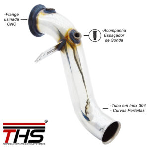 DOWNPIPE THS MERCEDES C180 C200 C250 C280 C300 SLK200 SLK250 GLC250 2014 EM DIANTE