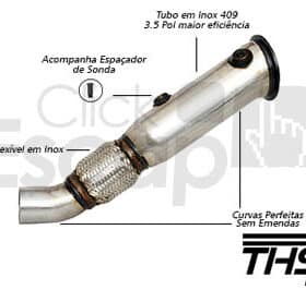 DOWNPIPE THS LIGHT LINE INOX 409 3.5 POL. BMW 120 320 328 125 - N20