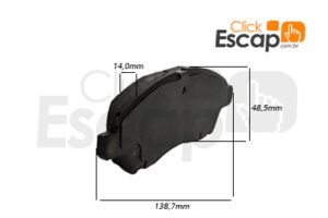PASTILHA FREIO DIANTEIRO NISSAN VERSA MARCH ORIG.