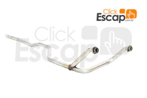 TUBO DIANTEIRO ( Y ) ESCAPAMENTO LANDAU GALAXIE MOTOR 302 - INOX 409