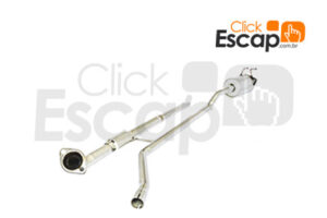 SILENCIOSO COM TUBO INTERMEDIARIO CIVIC LX 2001 A 2006
