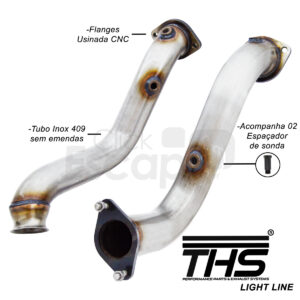 DOWNPIPE INOX 409 3.0 POL. RANGER RAPTOR 3.0 V6 GASOLINA 2023 EM DIANTE