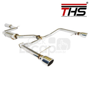 KIT ESCAPAMENTO ESPORTIVO THS EM INOX 304 JETTA GLI CAT BACK